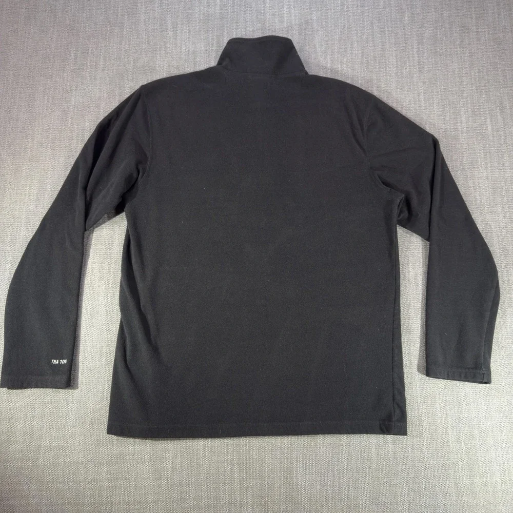 The North Face Sweater Mens Medium Black Fleece 1/4 Zip TKA 100 Pullover Outdoor